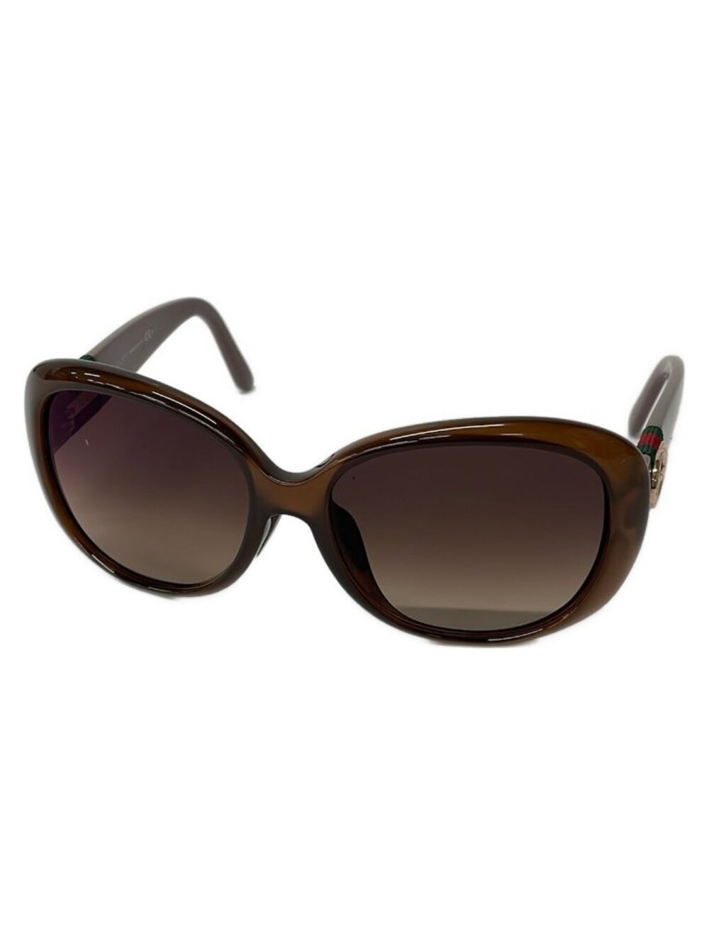 Gucci Sunglasses S Dark Brown Light Purple Multi Sherry Interlocking